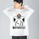 SWEET＆SPICY 【 すいすぱ 】ダーツの【Q.Iシリーズ】タンチョウ鶴 ビッグシルエットロングスリーブTシャツ