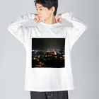 でおきしりぼ子の実験室のNight Scape ビッグシルエットロングスリーブTシャツ