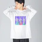 grinの123 purple Big Long Sleeve T-Shirt