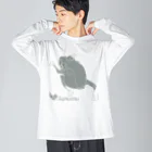 suparnaのかえるくん　カラー ビッグシルエットロングスリーブTシャツ