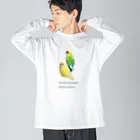 j8ie de vivre♪の恐竜の子孫？　コザクラインコ Big Long Sleeve T-Shirt