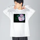 ふびらい飯のお花フィルム ビッグシルエットロングスリーブTシャツ