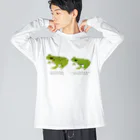 さちこの生物雑貨のアオガエル2種 Big Long Sleeve T-Shirt