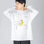  むきむき   地球生活の泣く人　あやす人 Big Long Sleeve T-Shirt