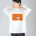 しろくまのかばん屋さん（SUZURI店）のいぬの しばさん Big Long Sleeve T-Shirt