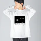 ANOTHER GLASSのALONE ビッグシルエットロングスリーブTシャツ