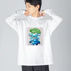 POISONCHARM電脳露店2号のグリちゃんと里芋傘 Big Long Sleeve T-Shirt
