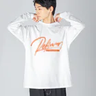 grat craftのREFLEXION videopark (orange) ビッグシルエットロングスリーブTシャツ