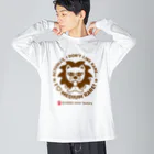ブルックリンミートファクトリーのアイラブミディアムレア 「ライオンのガブリエル」 ビッグシルエットロングスリーブTシャツ