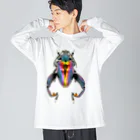 マカロニーケットのモモブトオオルリハムシ Big Long Sleeve T-Shirt