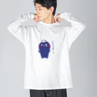 ぱくちのお店のとまなすくん ビッグシルエットロングスリーブTシャツ