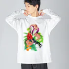 ねぼすけやの秋の味覚盛りだくさんヤマネ Big Long Sleeve T-Shirt