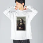 せんべろのmona lisa（額縁あり） Big Long Sleeve T-Shirt