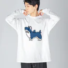 サメ わりとおもいのコーギーシャーク Big Long Sleeve T-Shirt