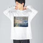 余剰次元の箕沖から仙酔島-200928 ビッグシルエットロングスリーブTシャツ