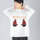 office SANGOLOWの赤いティッシュ ビッグシルエットロングスリーブTシャツ