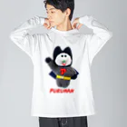 むにゅのよわよわプクマン！ ビッグシルエットロングスリーブTシャツ