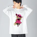 wokasinaiwoの帽子屋ノエルちゃん Big Long Sleeve T-Shirt