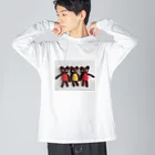 cy-egg.factoryの編みクマ Friends Big Long Sleeve T-Shirt