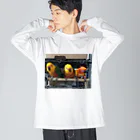 YUKI【ユメとホープ探し中】のメキシコインコ ビッグシルエットロングスリーブTシャツ