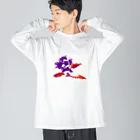 chameleon.closetの花紫 Big Long Sleeve T-Shirt