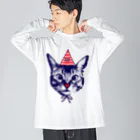 NobigaoのNobigaoてんとうむし猫 ビッグシルエットロングスリーブTシャツ