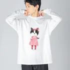 wokasinaiwoのフラミンゴちょびちゃん。 Big Long Sleeve T-Shirt