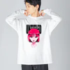 hiroのuntitled"pink" Big Long Sleeve T-Shirt