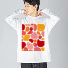 hr. grassのいっぱい(レッド) Big Long Sleeve T-Shirt