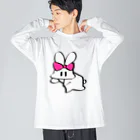 クソウサギファクトリーのクソウサギ先輩 Big Long Sleeve T-Shirt