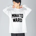 JIMOTO Wear Local Japanの港区 MINATO WARD Big Long Sleeve T-Shirt