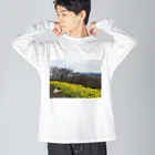 J1Ce9の菜の花とわたし ビッグシルエットロングスリーブTシャツ