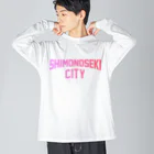 JIMOTOE Wear Local Japanの下関市 SHIMONOSEKI CITY Big Long Sleeve T-Shirt