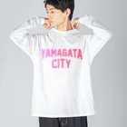 JIMOTO Wear Local Japanの山形市 YAMAGATA CITY ビッグシルエットロングスリーブTシャツ