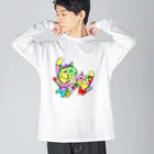 アソマサヤのナコオくんとネココちゃん Big Long Sleeve T-Shirt