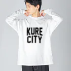 JIMOTOE Wear Local Japanの呉市 KURE CITY ビッグシルエットロングスリーブTシャツ