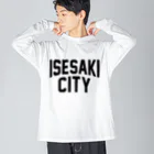 JIMOTO Wear Local Japanの伊勢崎市 ISESAKI CITY ビッグシルエットロングスリーブTシャツ