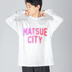 JIMOTO Wear Local Japanの松江市 MATSUE CITY ビッグシルエットロングスリーブTシャツ