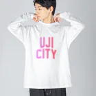 JIMOTOE Wear Local Japanの宇治市 UJI CITY Big Long Sleeve T-Shirt