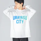 JIMOTOE Wear Local Japanの浦安市 URAYASU CITY Big Long Sleeve T-Shirt