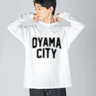 JIMOTOE Wear Local Japanの小山市 OYAMA CITY Big Long Sleeve T-Shirt