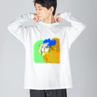 ひまわり作業所のaya-kao Big Long Sleeve T-Shirt