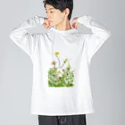 気ままに創作　よろず堂の花咲く小径①いろどり Big Long Sleeve T-Shirt