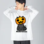 ねことわのはろうぃーん。 Big Long Sleeve T-Shirt