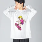 Sophie's storeのスケボー少女 Big Long Sleeve T-Shirt