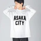 JIMOTOE Wear Local Japanの朝霞市 ASAKA CITY Big Long Sleeve T-Shirt