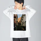 y0ungandf00lishのpale orange Big Long Sleeve T-Shirt