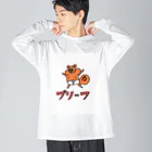 stopilの開放的なリスくん ビッグシルエットロングスリーブTシャツ