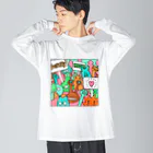 cementmilk WEBショップの毎日イラストセレクション No.002 ビッグシルエットロングスリーブTシャツ