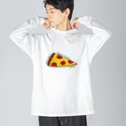 hawkのcheese pizza ビッグシルエットロングスリーブTシャツ